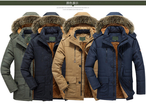 Amarae | Men's Winter Jacket with Removable Hood