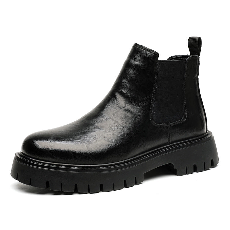 Men's Chelsea Boots 2116-R, flat, faux leather