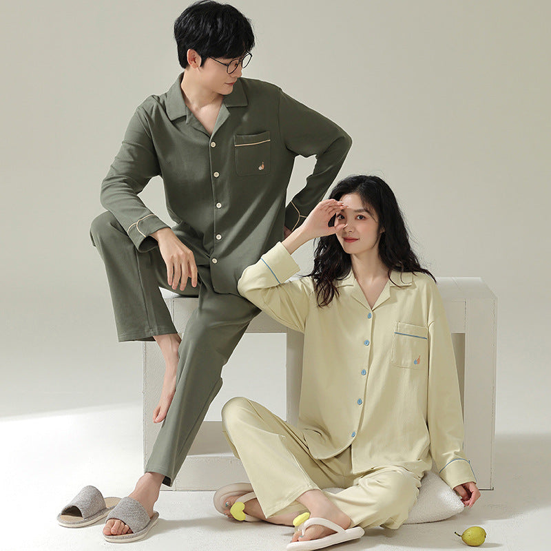 Pair-Pajama-Set, long sleeve, simple design