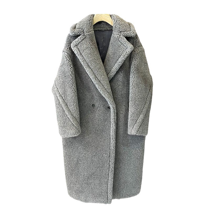 Teddy coat in oversized fit