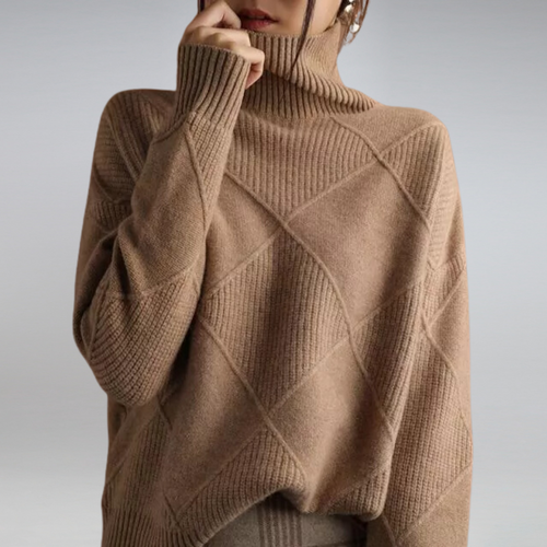 Amarae | Couture Roll Neck Sweater In Elegant Design