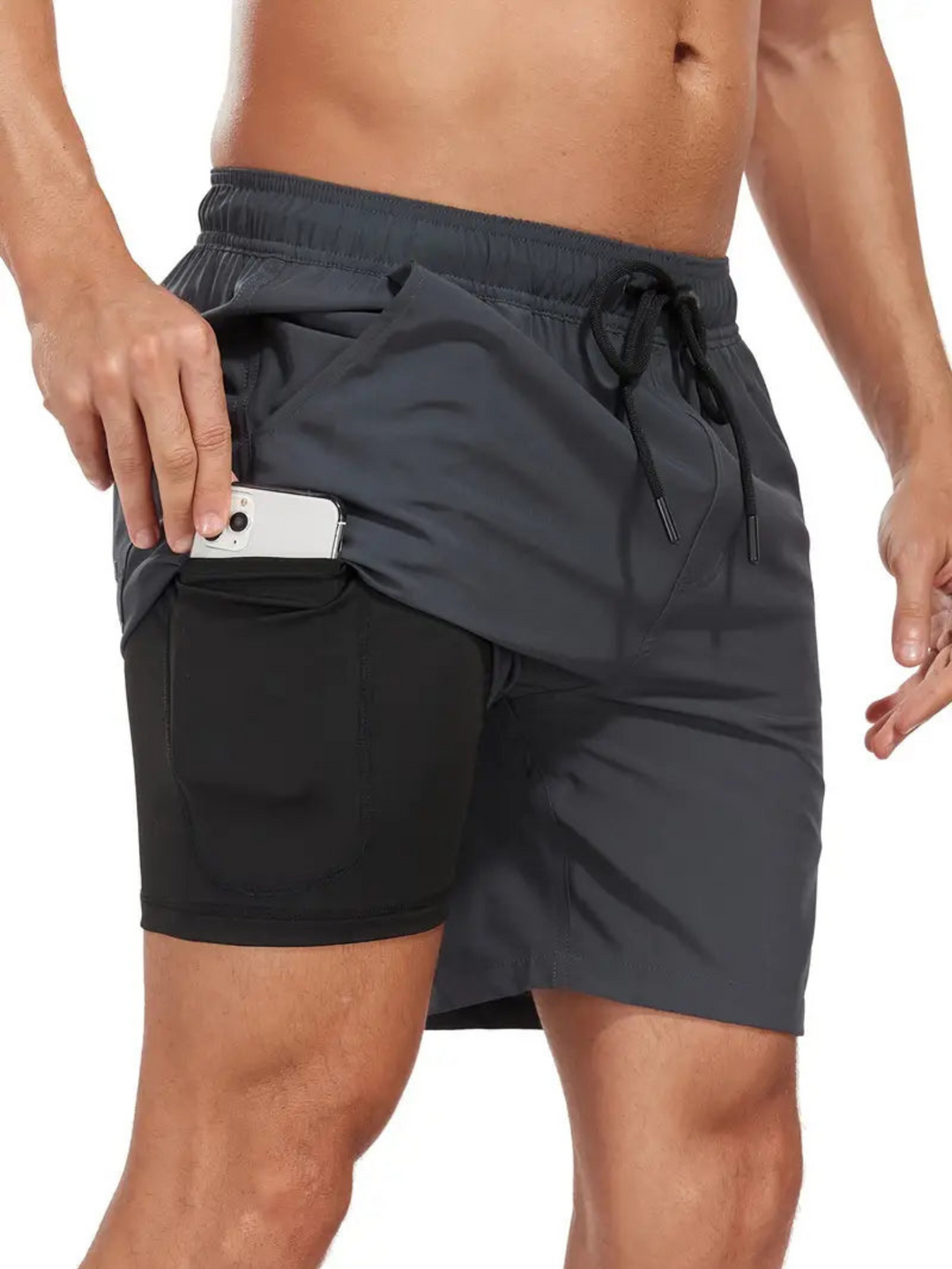 Lune London | Quick-Drying Men's Swim Shorts Double Layer Design