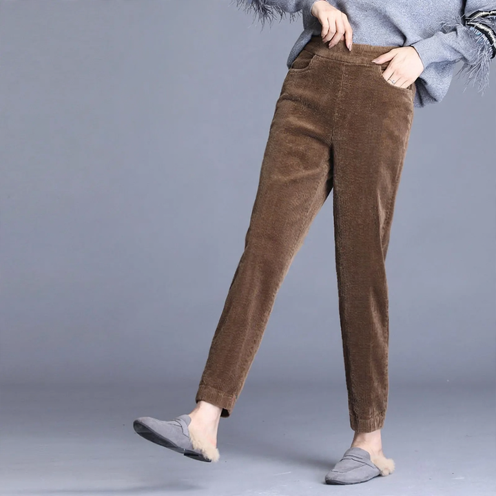 Kord-Harem pants with soft lining