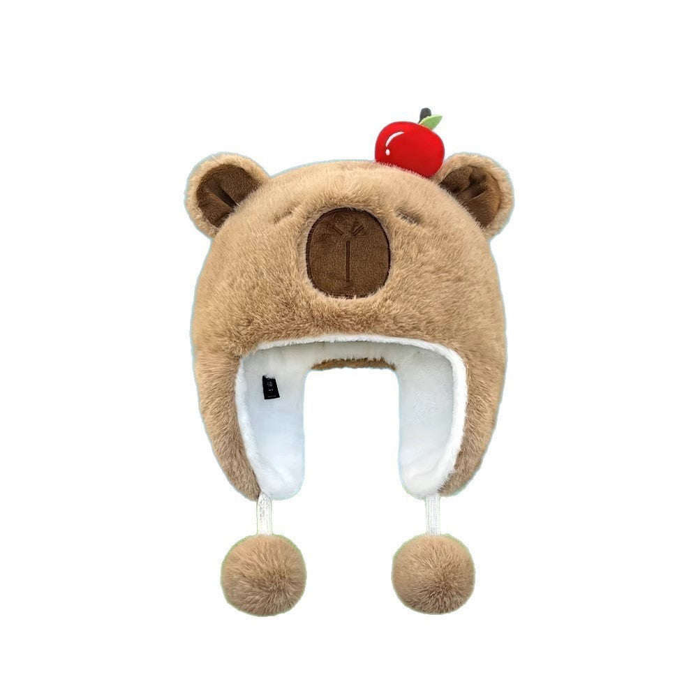 Warm plush hat with ear protection