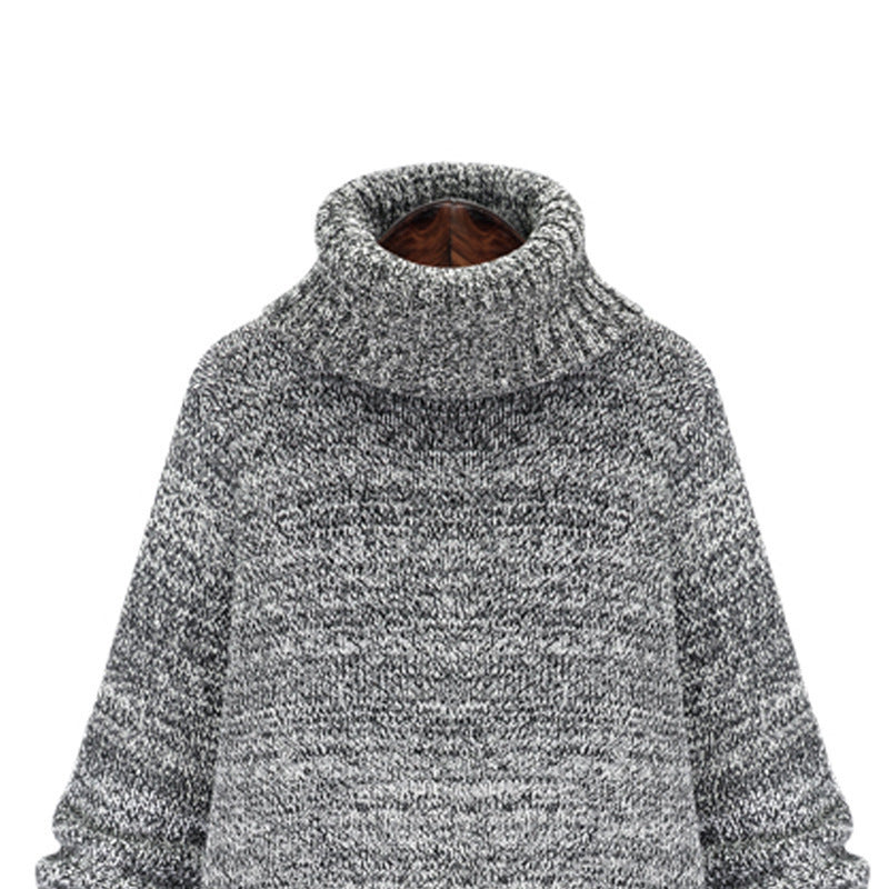 Knitted sweater for women with high collar and oversized fit Lune London