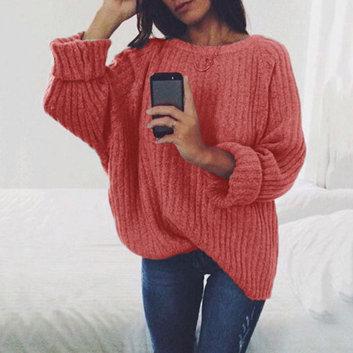 Pull en maille décontracté pour femmes avec coupe oversize et design texturé Chic & Stil