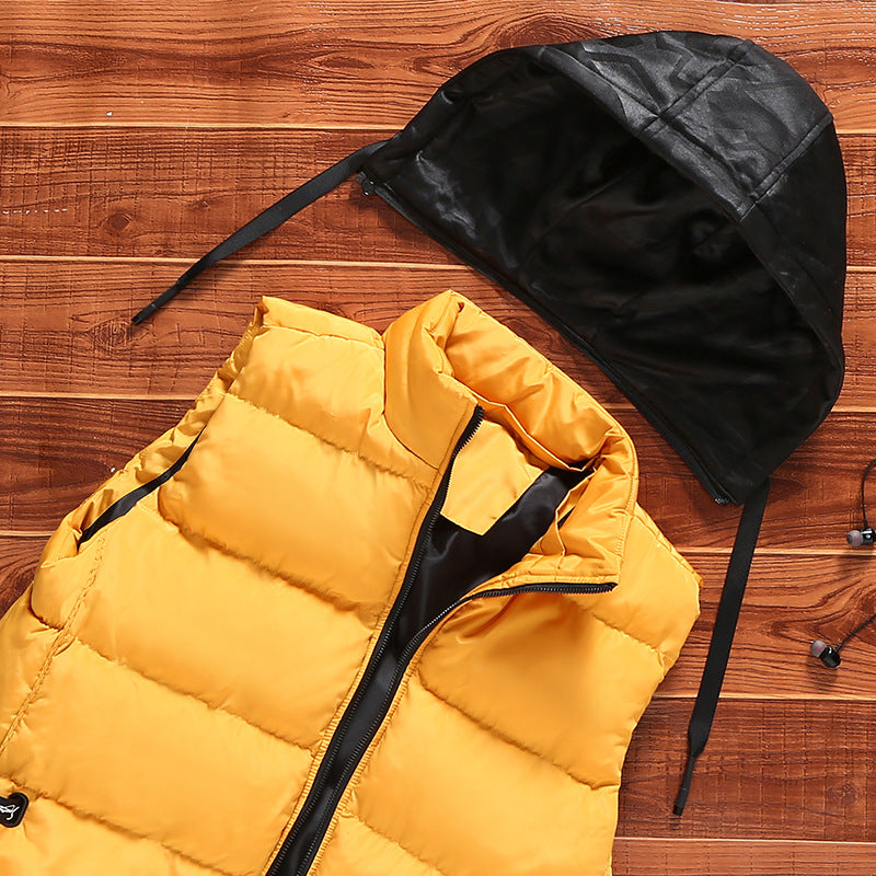 Unisex Lightweight Quilted Vest with Hood Amarae