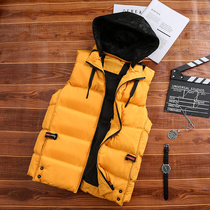 Unisex Lightweight Quilted Vest with Hood Amarae