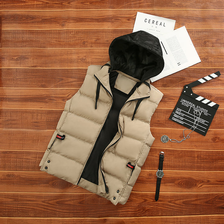 Unisex Lightweight Quilted Vest with Hood Amarae
