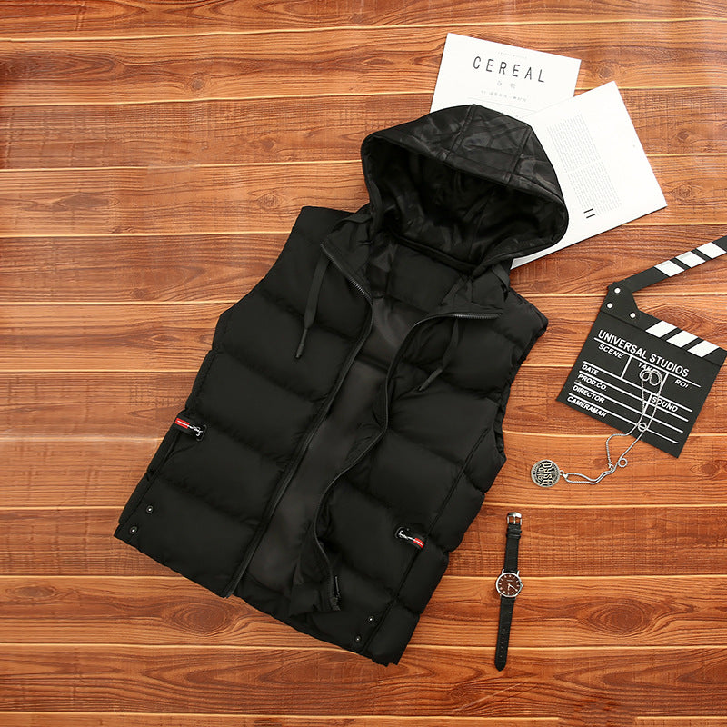 Unisex Lightweight Quilted Vest with Hood Amarae