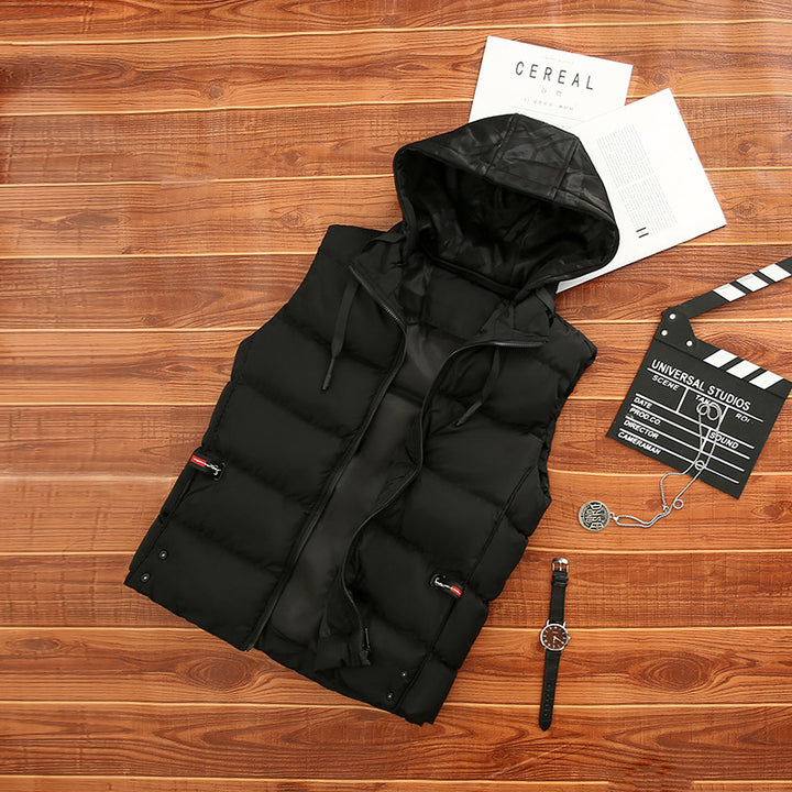 Unisex Lightweight Quilted Vest with Hood Amarae
