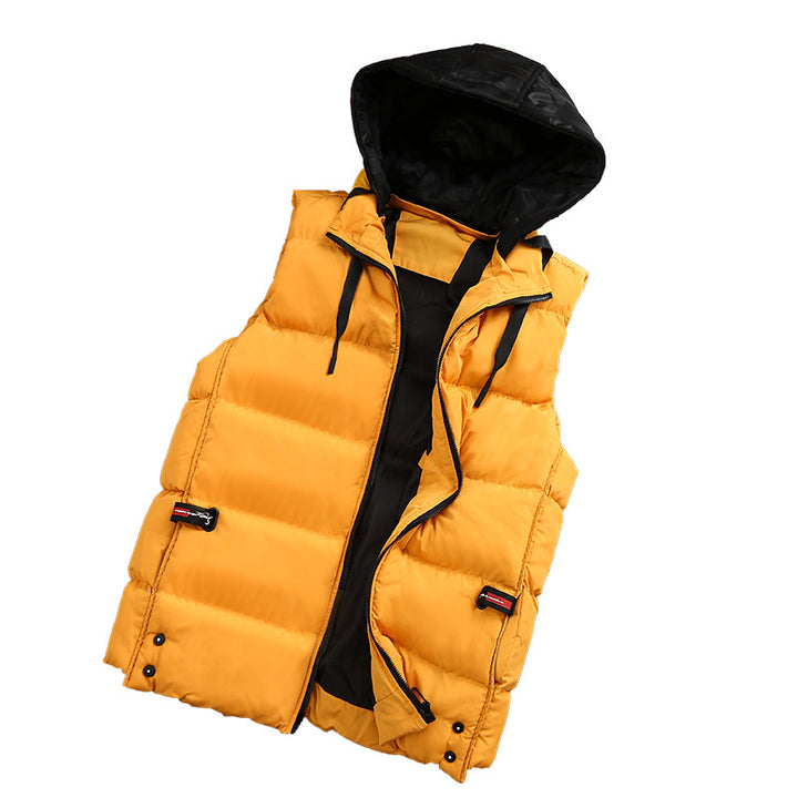 Unisex Lightweight Quilted Vest with Hood Amarae