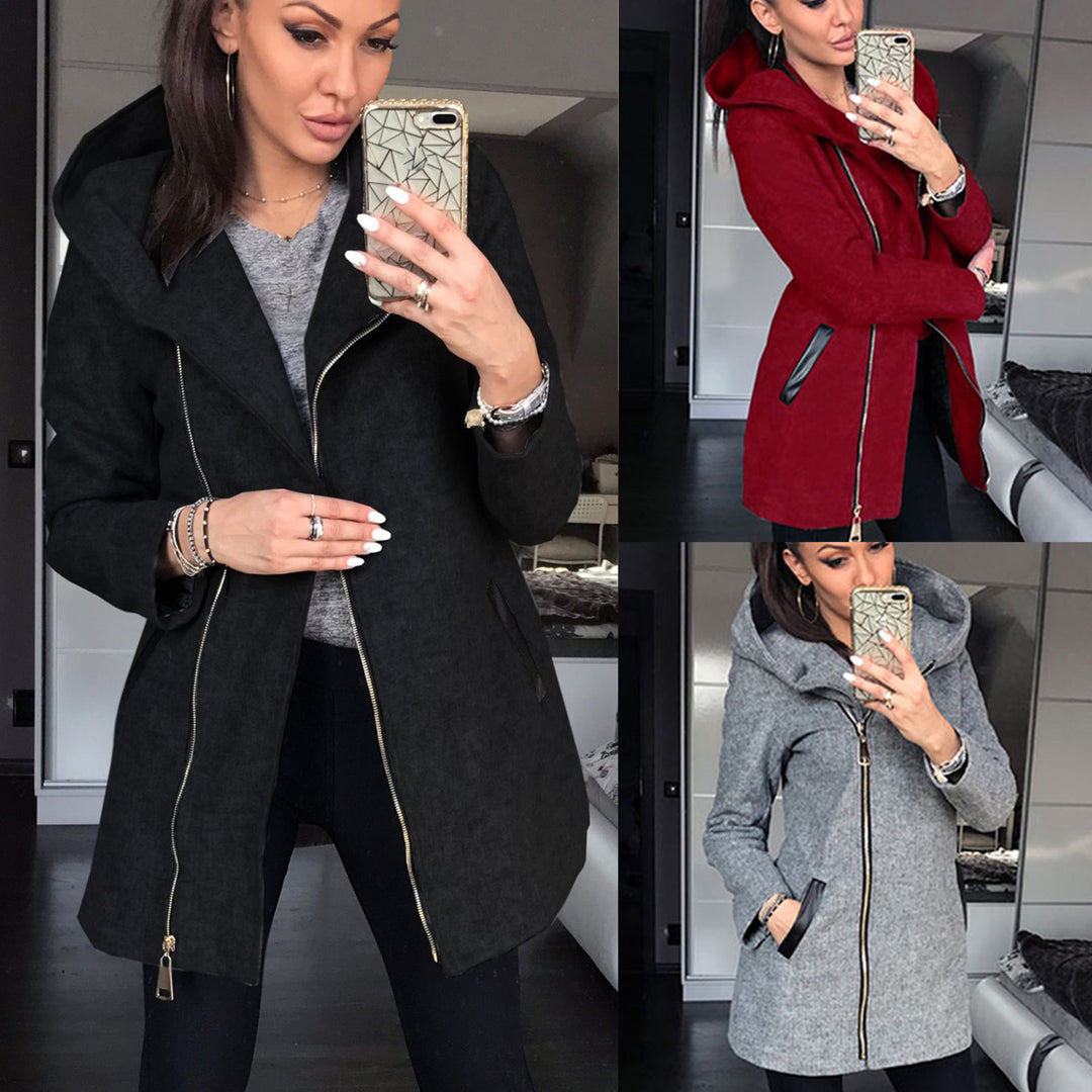 Manteau urbain pour femmes avec col cascade moderne Chic & Stil