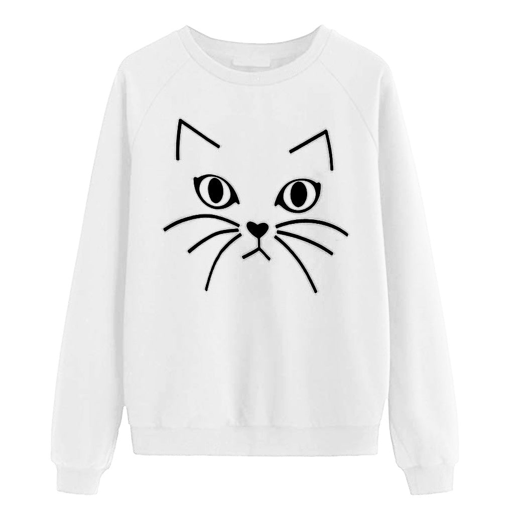 Sweatshirt pour femmes avec motif de chat Chic & Stil