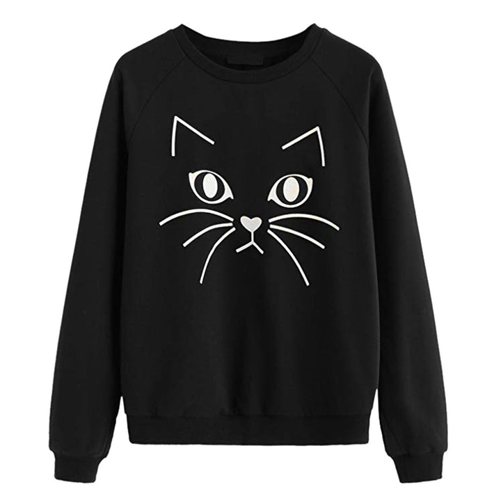 Sweatshirt pour femmes avec motif de chat Chic & Stil