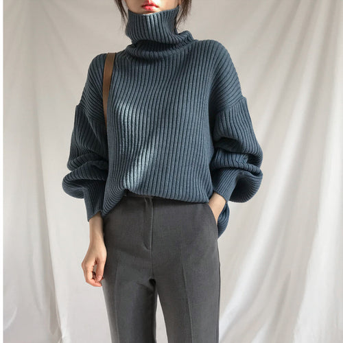 Ladies Thick Turtleneck Sweater Amarae