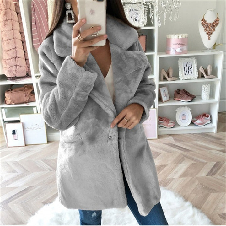 Ladies cozy teddy coat Lune London