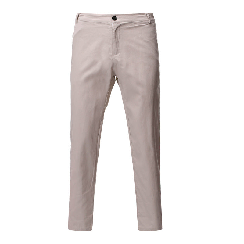 Comfortable chino pants for men with a modern fit and elastic waistband Lune London
