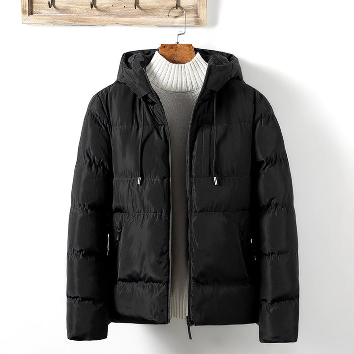 Quilted transition jacket for men with practical pockets and adjustable hood Lune London
