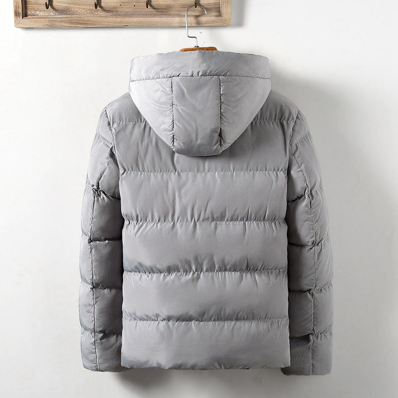 Quilted transition jacket for men with practical pockets and adjustable hood Lune London