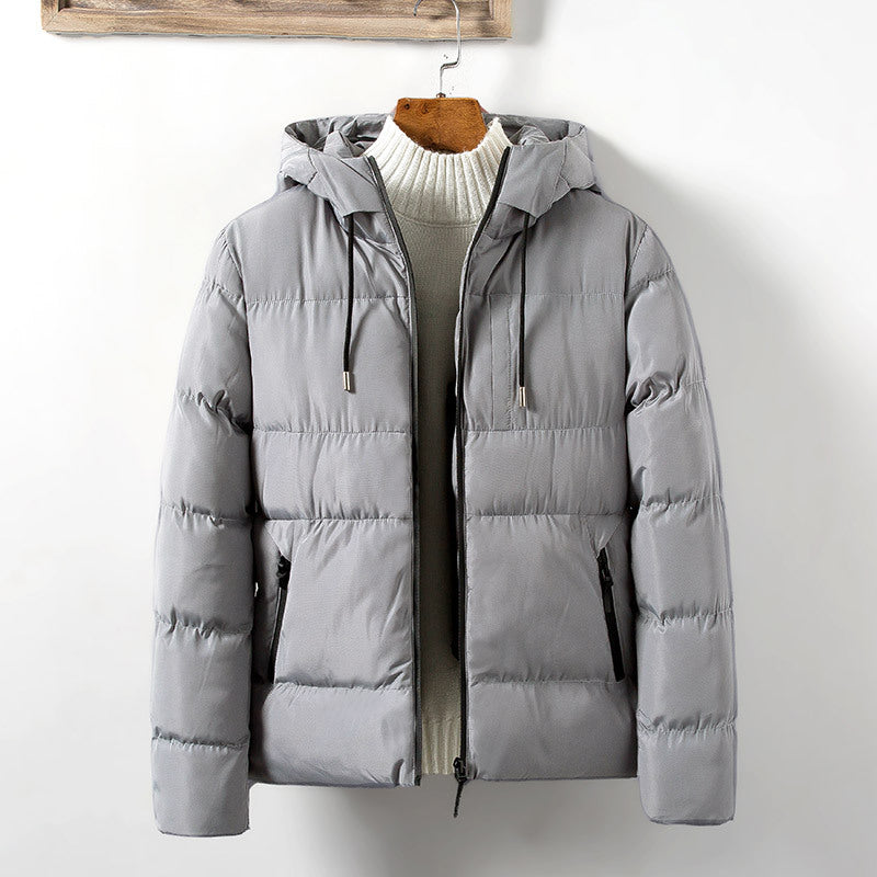 Quilted transition jacket for men with practical pockets and adjustable hood Lune London