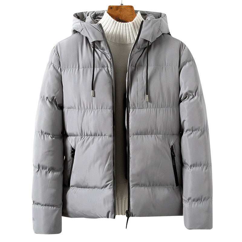 Quilted transition jacket for men with practical pockets and adjustable hood Lune London