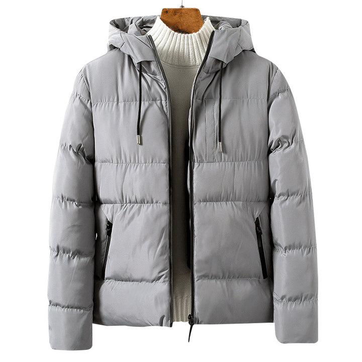 Quilted transition jacket for men with practical pockets and adjustable hood Lune London