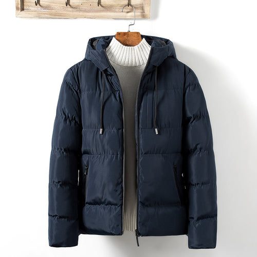 Men's quilted transitional jacket with practical pockets and adjustable hood Amarae