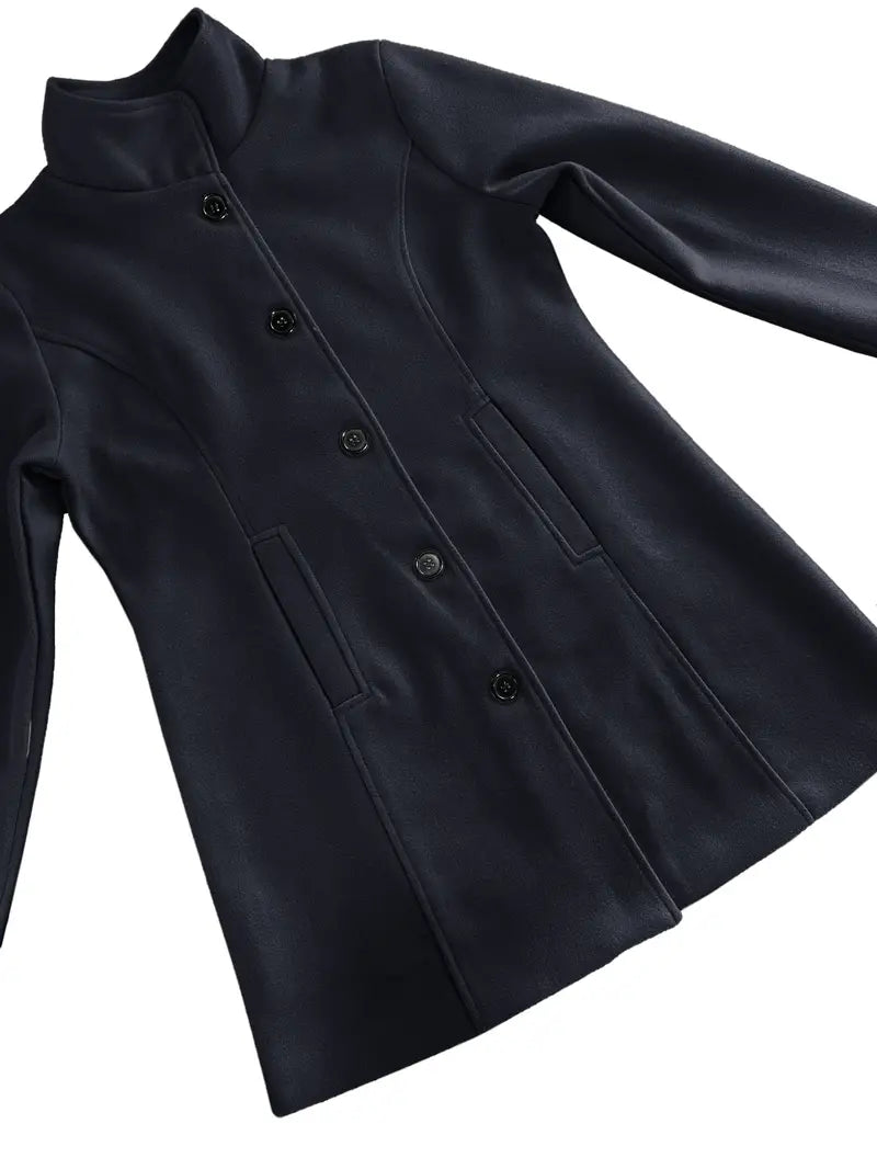 Lune London | Woven Single-Breasted Coat