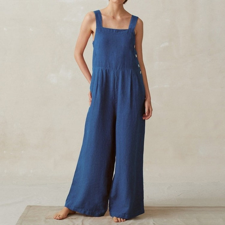 Loose fit women's linen overall Lune London