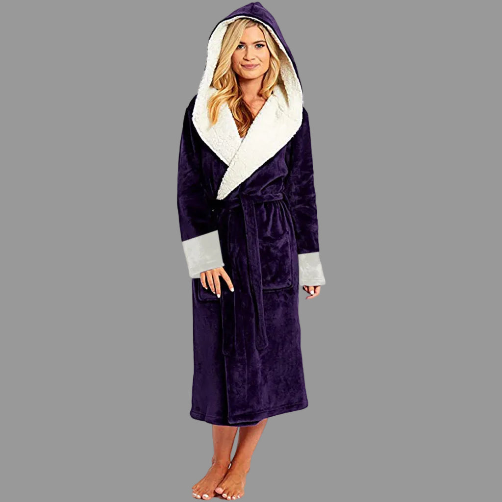 Amarae | Luxury Bathrobe - Women - Soft Hood and Practical Details
