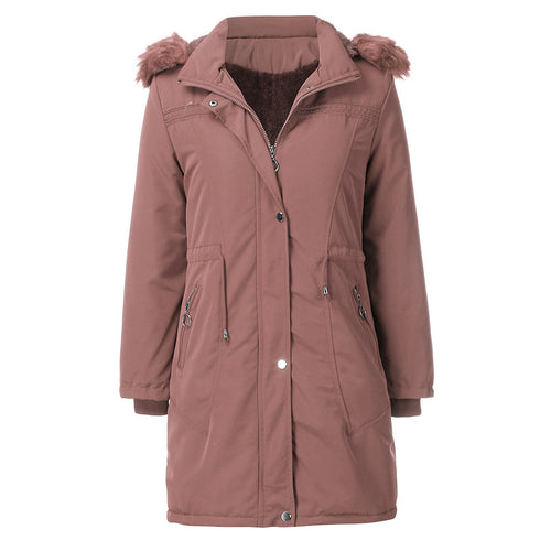 Warm lady parka with removable hood and cozy faux fur Amarae