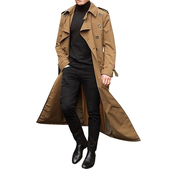 Elegant trench coat for men with double row of buttons Amarae