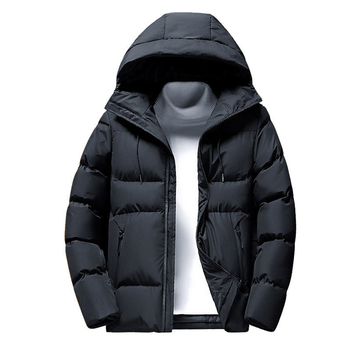 Practical winter jacket for men with removable hood Lune London