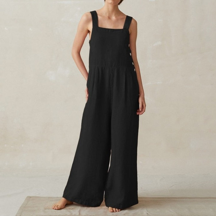 Loose fit women's linen overall Lune London