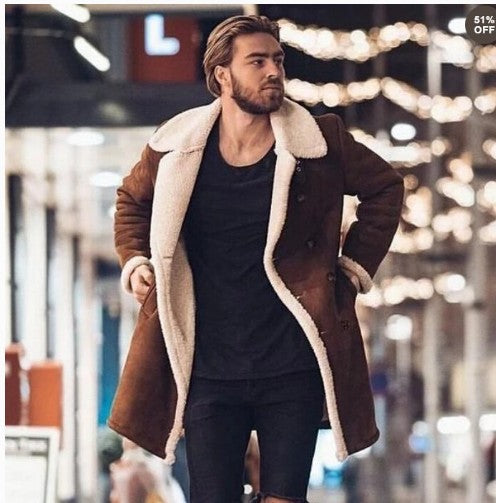 Men's sheepskin coat with luxurious plush lining Amarae