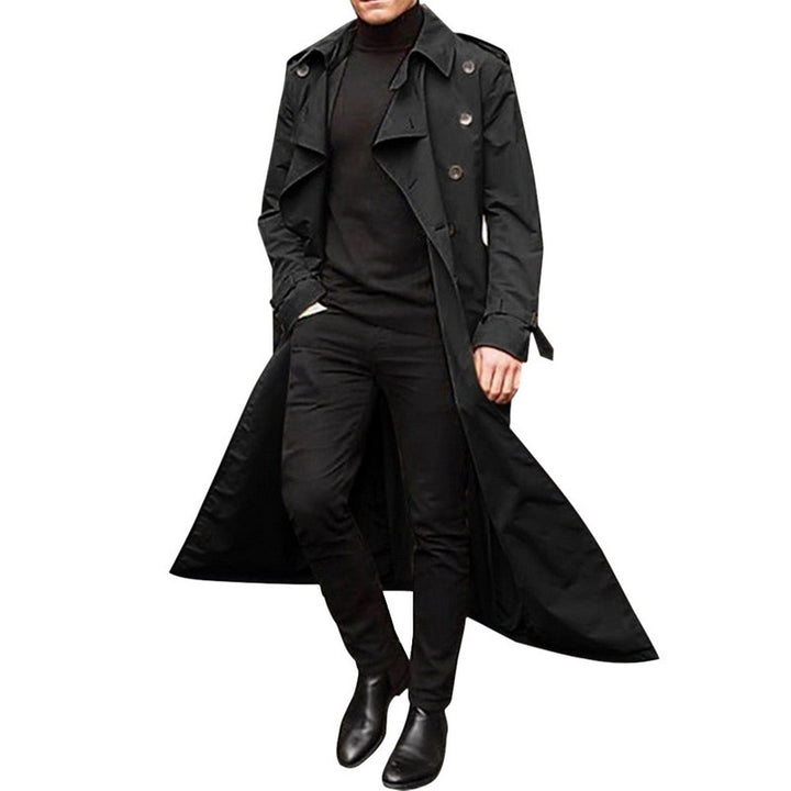 Elegant trench coat for men with double row of buttons Amarae