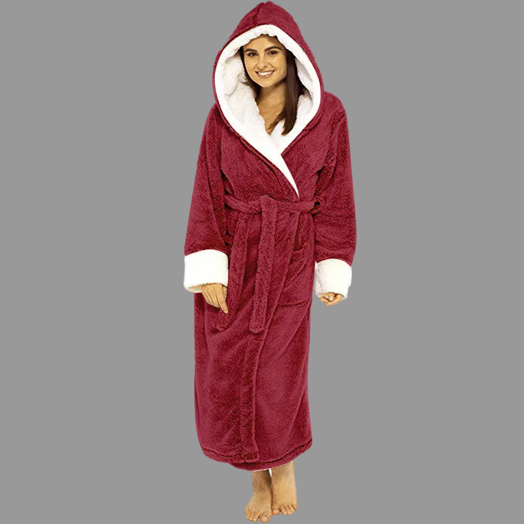 Amarae | Luxury Bathrobe - Women - Soft Hood and Practical Details