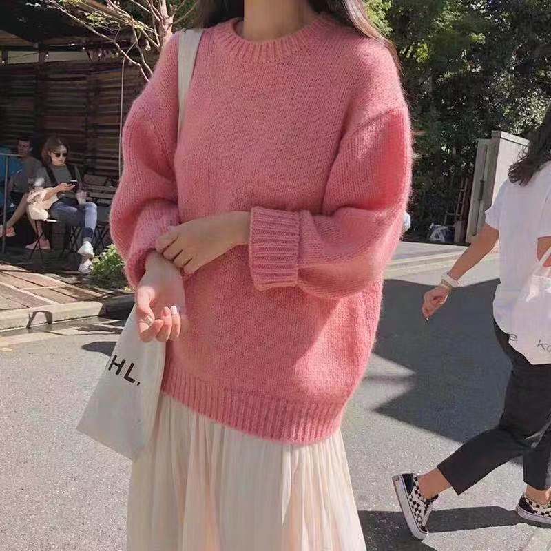 Pull surdimensionné confortable pour femmes en matière tricotée douce Chic & Stil