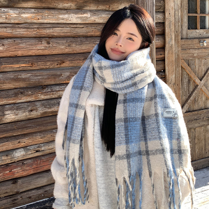 Knitted scarf in Korean style, 200x60 cm