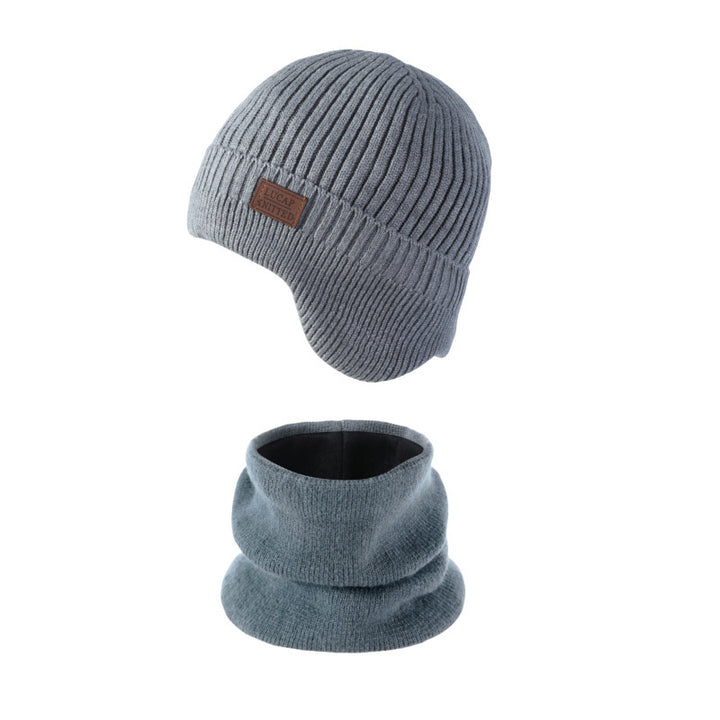 Padded knit hat with ear protection