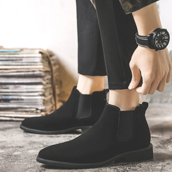 Men's Chelsea Boots, Leather, Lined, S18-J