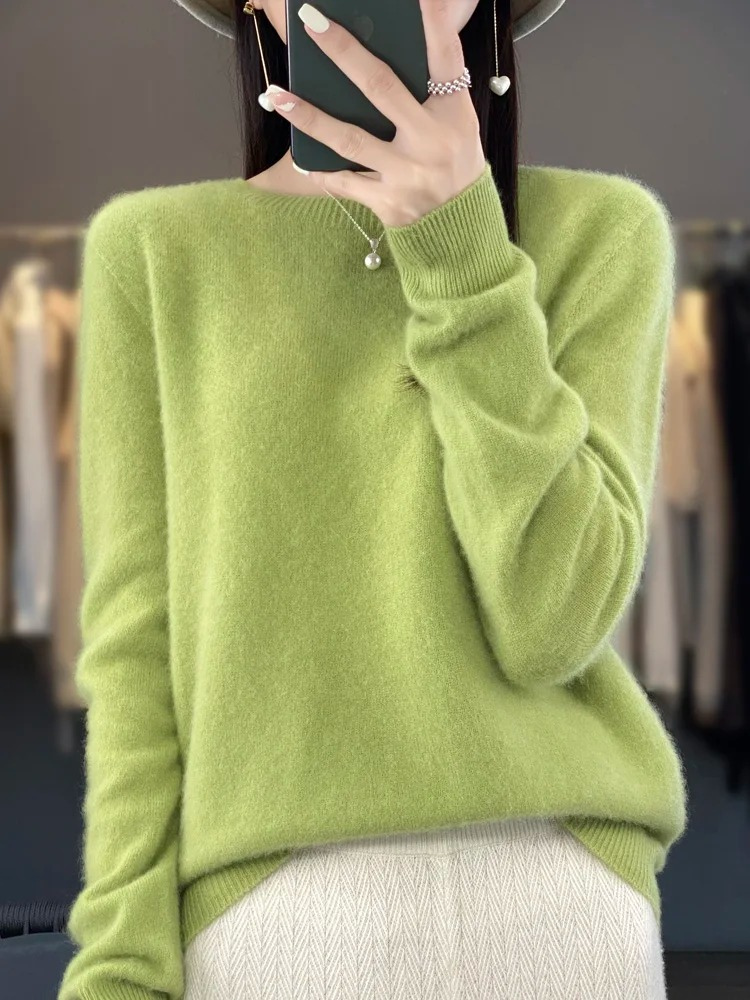 Lune London | Women's Cashmere Sweater Round Neck Soft Elegant Knit Sweater