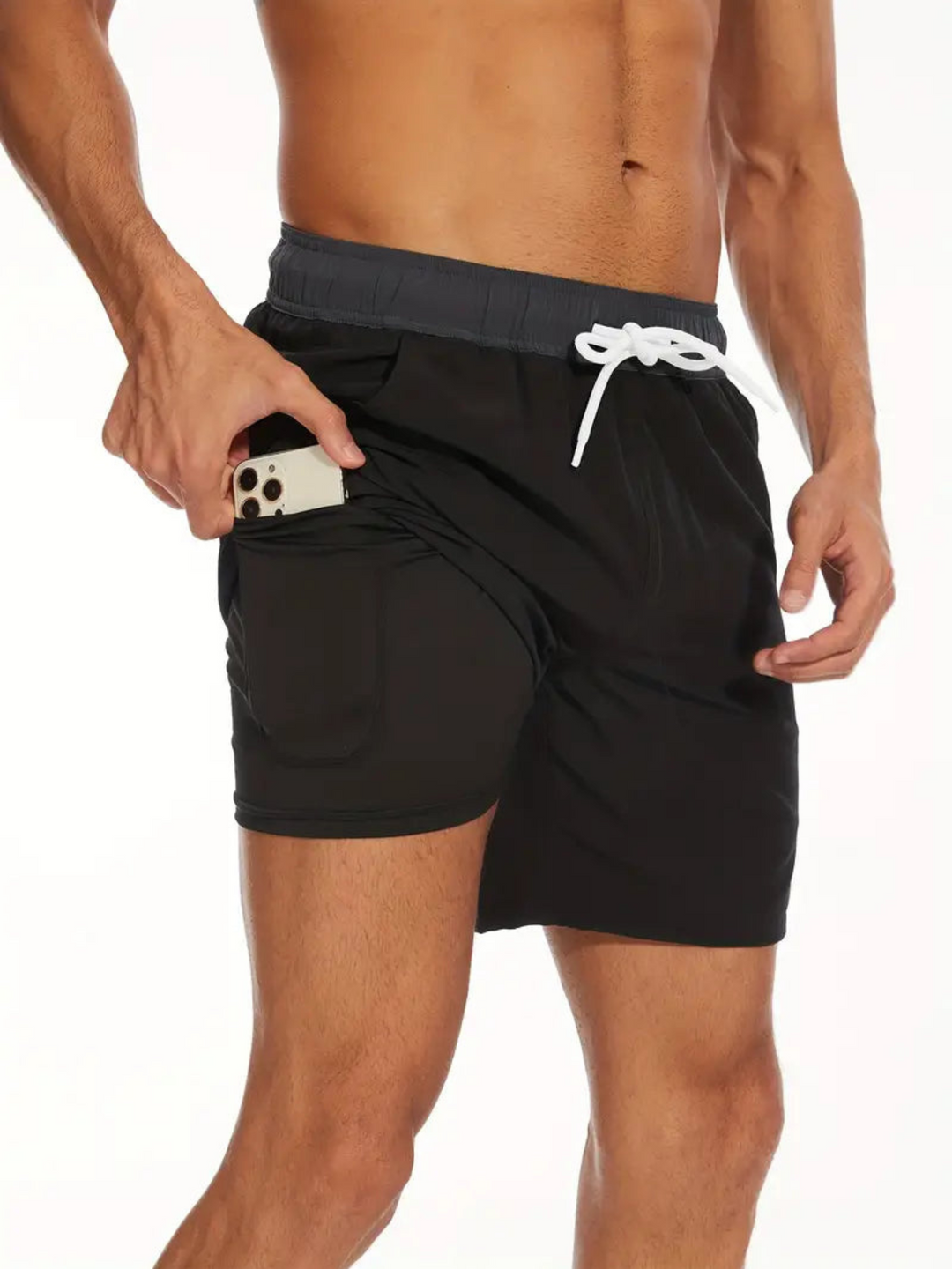 Lune London | Quick-Drying Men's Swim Shorts Double Layer Design