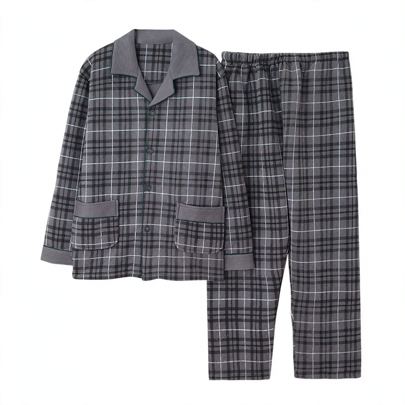 Padded men's house suit made of cotton