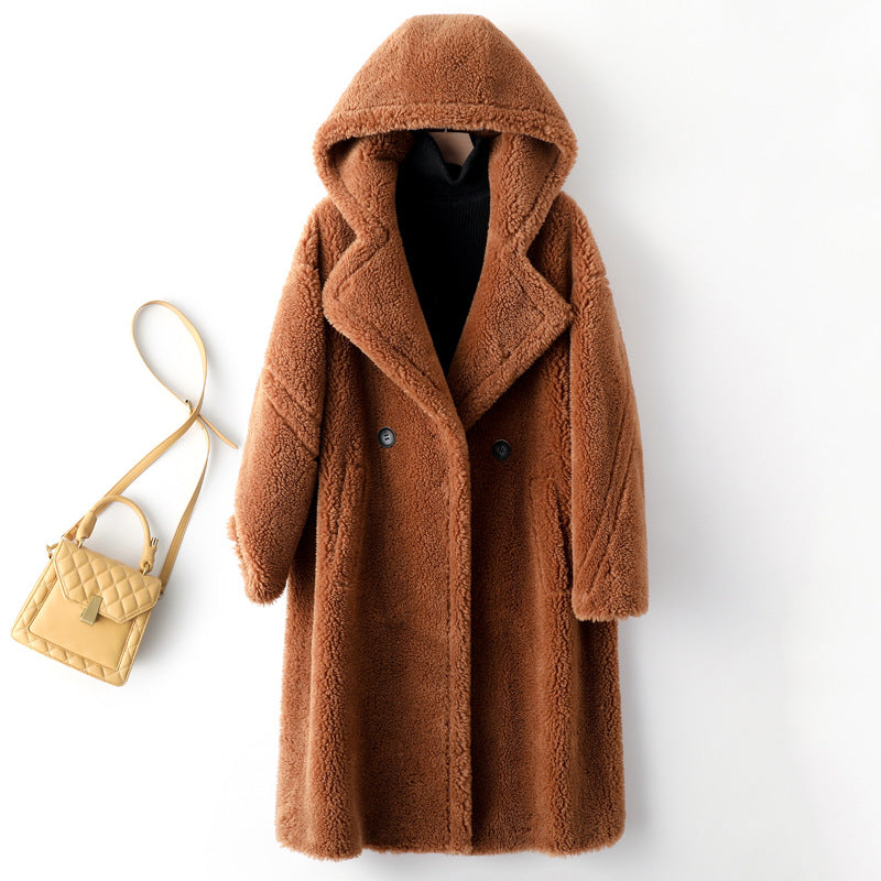 Ladies' Teddy Coat made of Lambswool