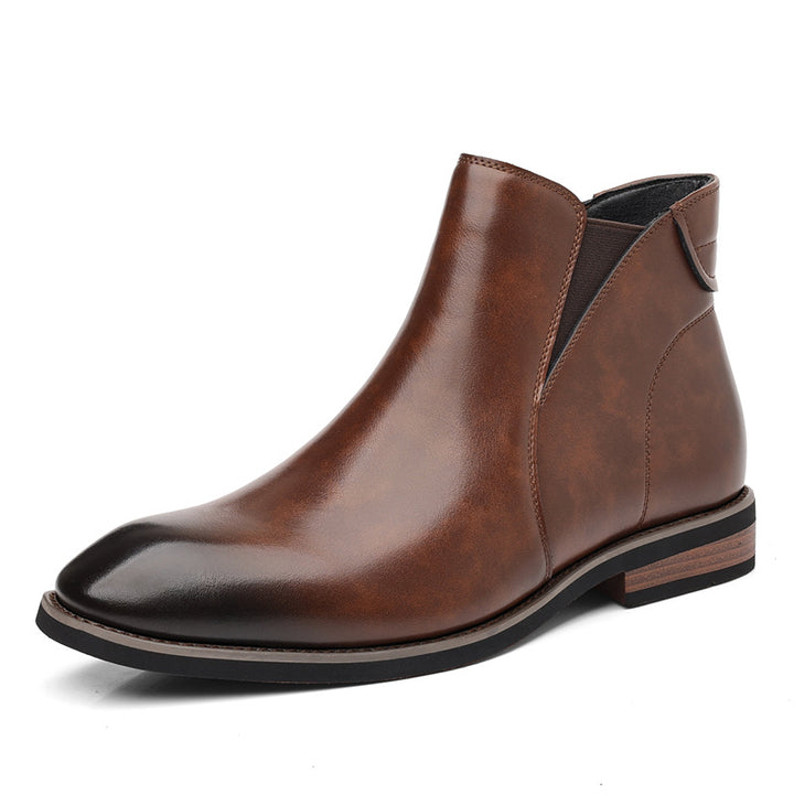 Padded Chelsea boots with zipper