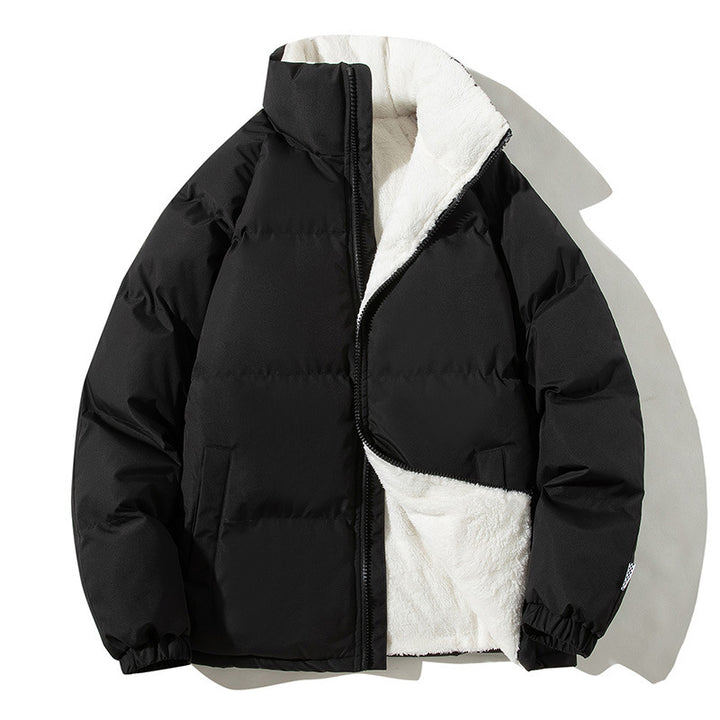 Men's winter jacket, short, padded and warm