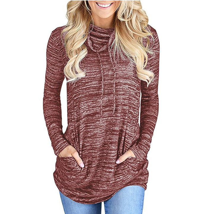 Ladies long sleeve hoodie with practical kangaroo pocket design Amarae