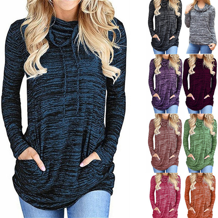 Ladies long sleeve hoodie with practical kangaroo pocket design Amarae